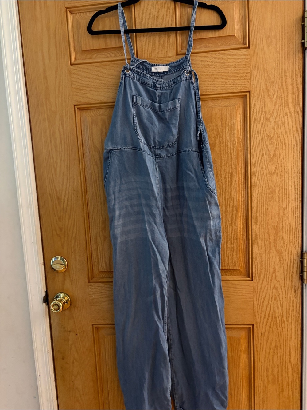 TNR Light Wash Blue very soft Denim Overalls Jumpsuit
